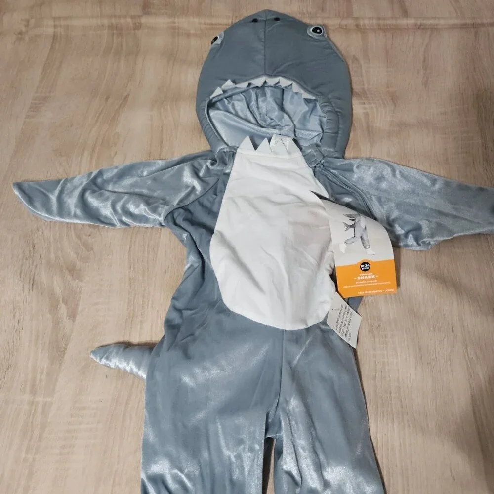 Hyde & EEK Toddler Unisex Gray Plush Shark Halloween Costume  18-24  Months New